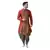 Orange Dupion Silk DEYANN Kurta with Patiala set