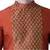 Orange Dupion Silk DEYANN Kurta with Patiala set