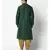 Deep Green Dupion Silk DEYANN Kurta with Patiala set