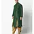 Deep Green Dupion Silk DEYANN Kurta with Patiala set