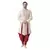 white Dupion Silk DEYANN Kurta with Patiala set