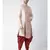 white Dupion Silk DEYANN Kurta with Patiala set