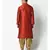 Red Dupion Silk DEYANN Kurta with Patiala set