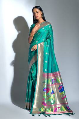 Wine woven cotton saree with blouse 1