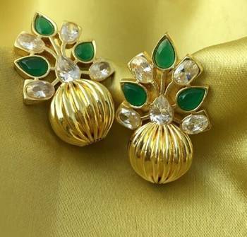 Green agate danglers-drops 1