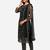 Black and Green Net Embroidered Un-Stitched Dress Material