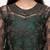 Black and Green Net Embroidered Un-Stitched Dress Material