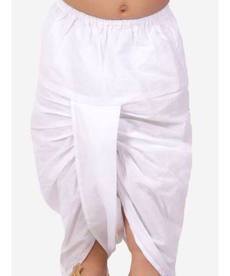 White  Zig Zag Print Kurta Dhoti 4