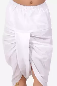 White  Zig Zag Print Kurta Dhoti