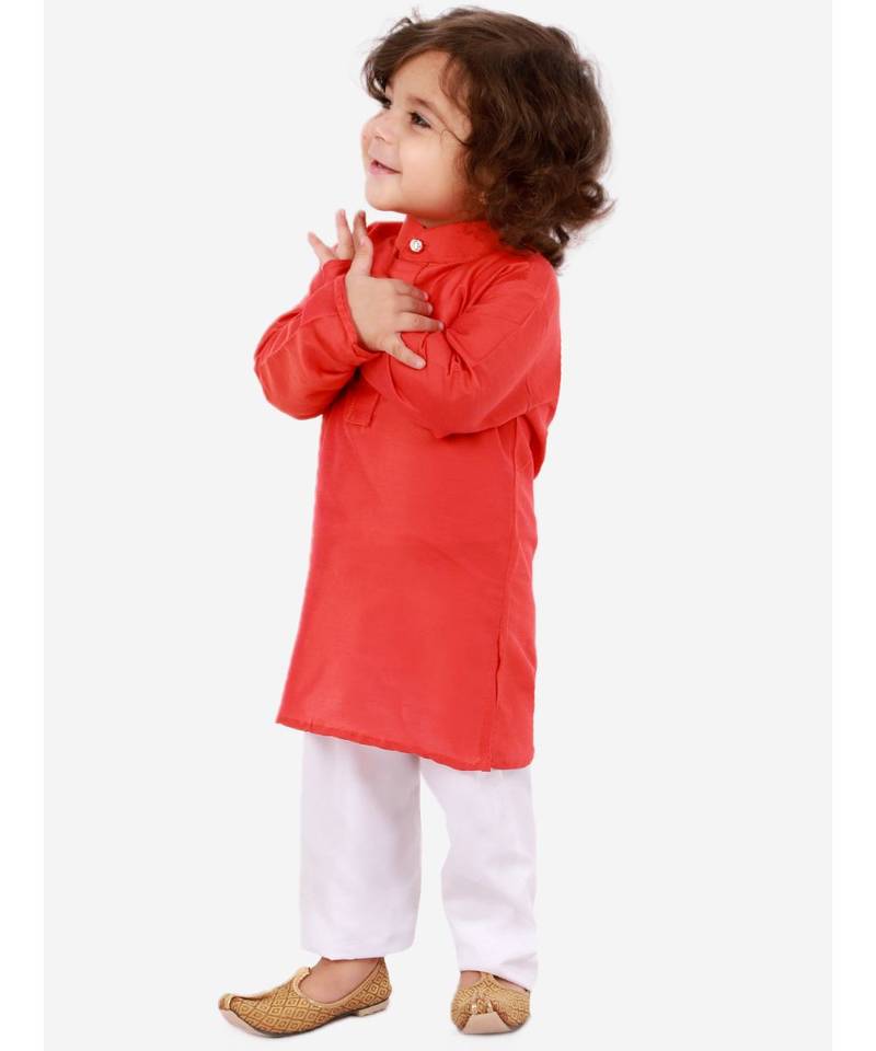 Orange Elegant Kurta Pajama