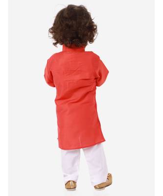 Orange Elegant Kurta Pajama 4