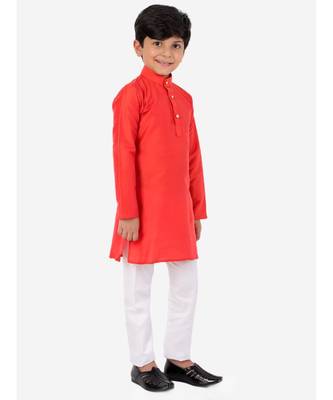 Orange Elegant Kurta Pajama 3