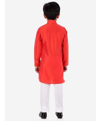 Orange Elegant Kurta Pajama 4
