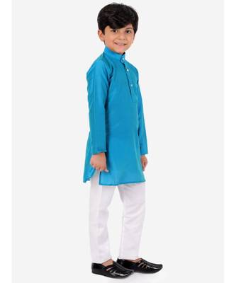 Blue Elegant Kurta Pajama 3