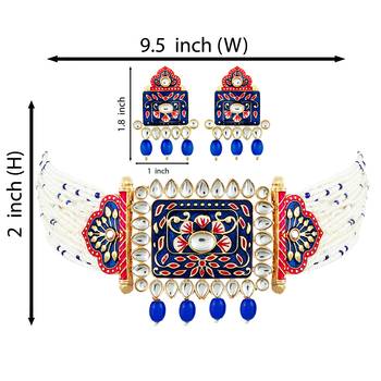 Blue pearl chokers 4
