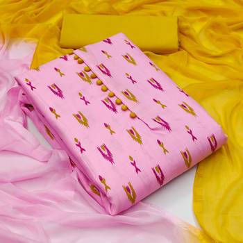 Pink printed cotton salwar 1