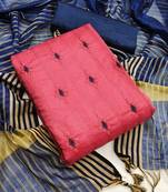 Pink embroidered chanderi salwar