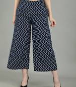 Blue Striped Palazzo Pants