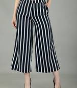 Black Striped Palazzo Pants