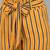 Womens Yellow Striped Palazzo With Belt