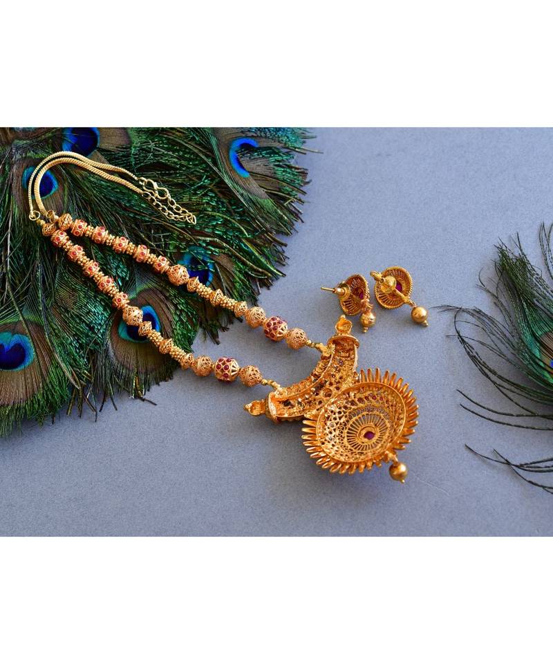 Beautiful Handmade Designer Kemp Necklace Set dj03790