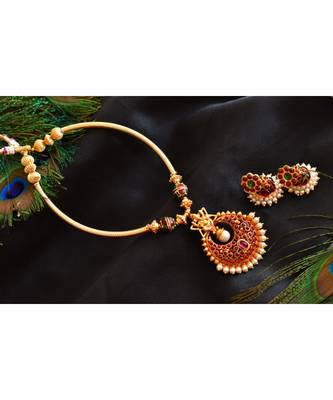 Beautiful Handmade Kemp Ganesha Necklace dj04004 1