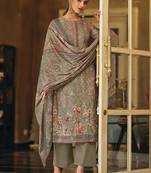 Grey digital print pure cotton salwar