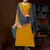 Yellow embroidered pure crepe salwar