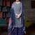 Grey embroidered pure crepe salwar