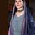 Grey embroidered pure crepe salwar