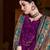 Purple embroidered pure crepe salwar