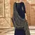 Navy blue embroidered georgette salwar