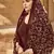 Maroon embroidered georgette salwar