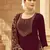 Maroon embroidered georgette salwar