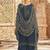 Grey embroidered georgette salwar