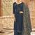 Grey embroidered georgette salwar