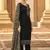 Black embroidered georgette salwar