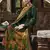 Green jacquard jacquard salwar