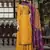 Yellow jacquard jacquard salwar
