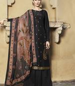 Black jacquard jacquard salwar
