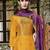 Yellow jacquard jacquard salwar