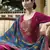 Magenta jacquard jacquard salwar