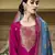 Magenta jacquard jacquard salwar