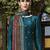 Teal jacquard jacquard salwar