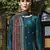 Teal jacquard jacquard salwar