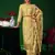 Yellow digital print jacquard salwar