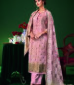 Pink digital print jacquard salwar