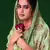 Green digital print jacquard salwar