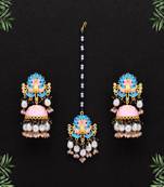 Pink jhumkas