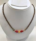 Multicolor agate mangalsutra